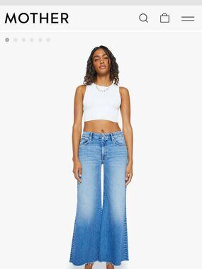 Mother Denim The Roller Fray Jeans Fan Favorite (color) size 29